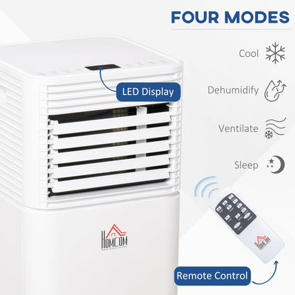 A Rated 9,000 BTU Portable Air Conditioner With Remote & 24 Hour Timer by Homcom