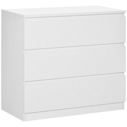 Homcom Homcom Chest Of Drawers 3-Drawer Storage Organiser Unit For Bedroom Living Room White