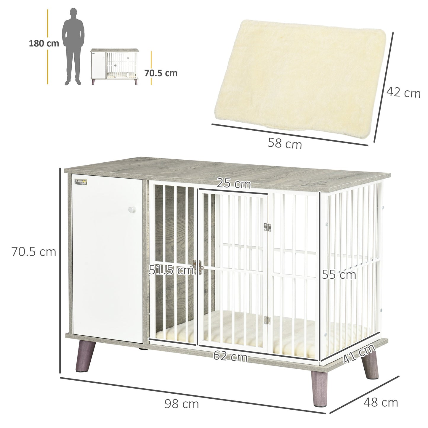 PawHut Dog Crate Furniture