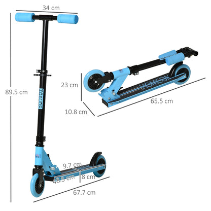 Scooter for Kids Toddler Foldable Kick Scooter with Adjustable Height Brake