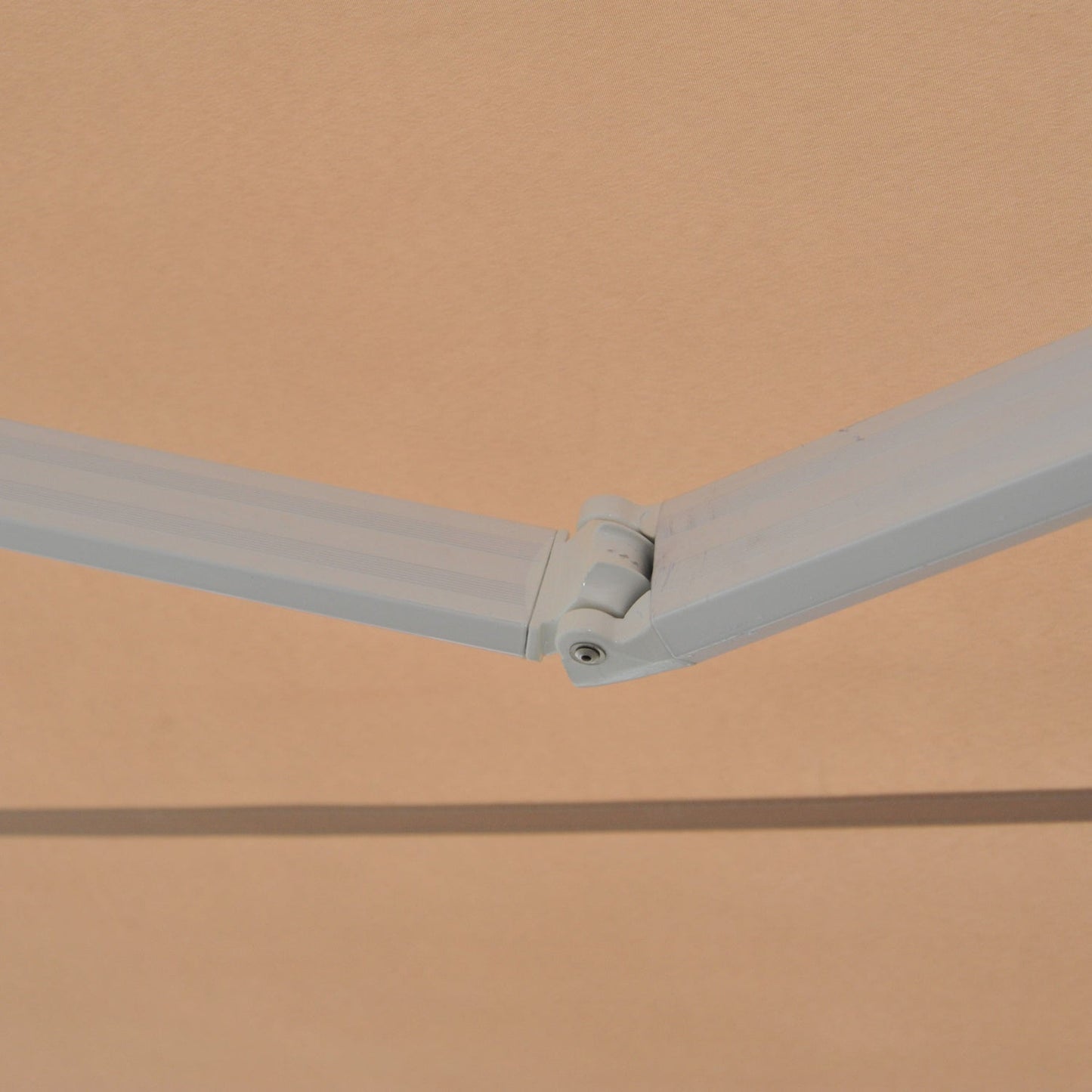 3.5Lx2.5M Retractable Manual/Electric Awning-Cream White/White