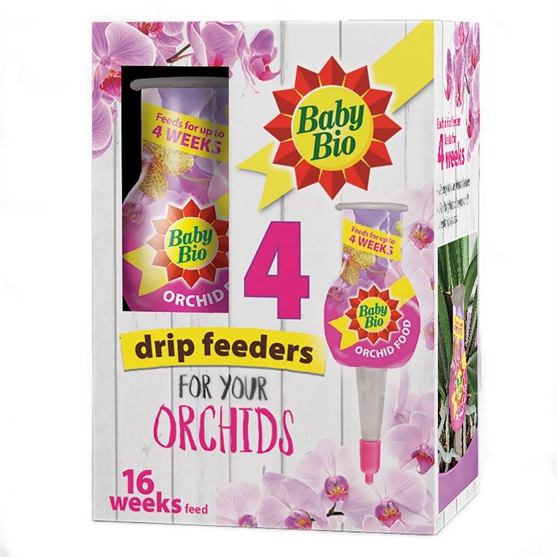 Baby Bio Orchid Food Drip Feeders 40ml 4 Pack