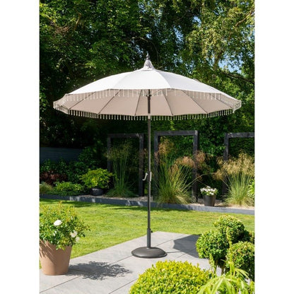 Garden Must Haves Carrousel Garden Parasol by Garden Must Haves - 2.7 x 2.7M Grey