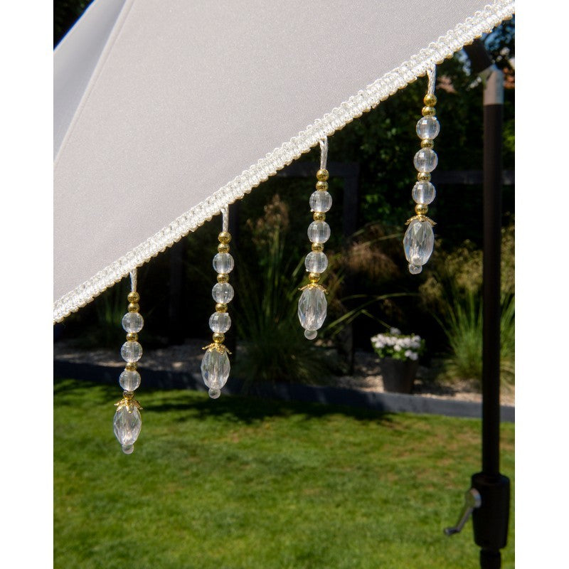 Garden Must Haves Carrousel Garden Parasol by Garden Must Haves - 2.7 x 2.7M Grey