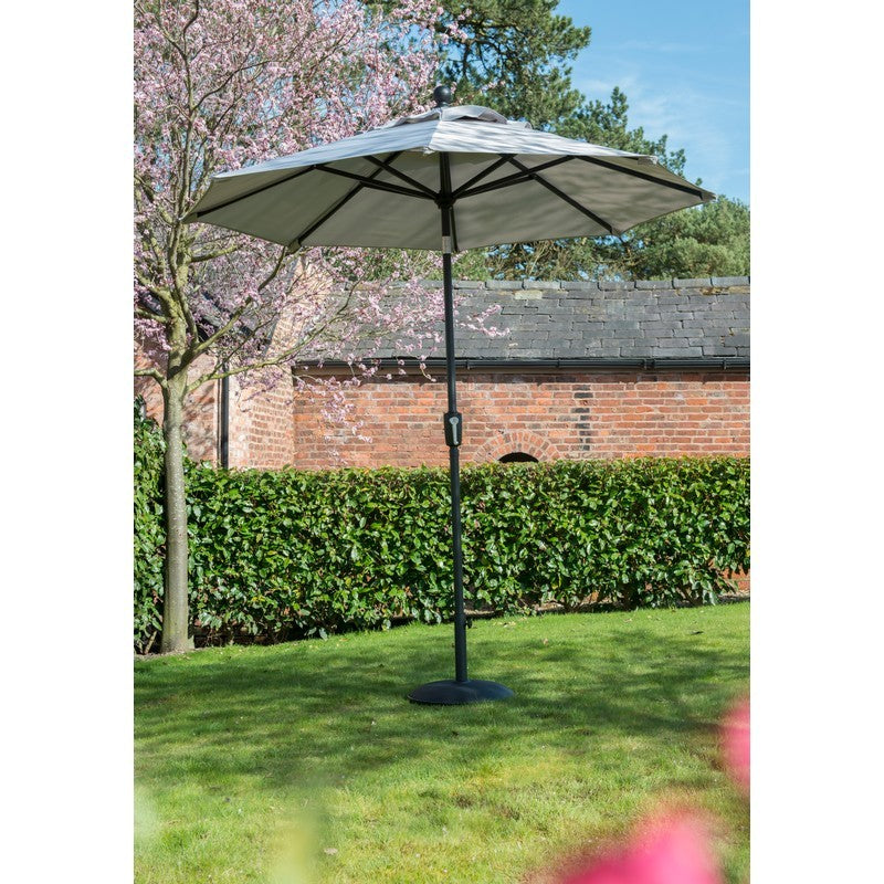 Garden Must Haves Elizabeth Garden Parasol by Garden Must Haves - 2.7 x 2.7M Grey