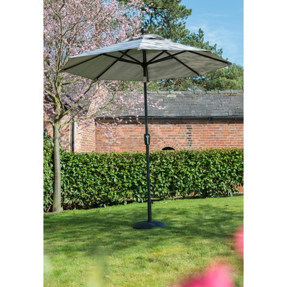 Garden Must Haves Elizabeth Garden Parasol by Garden Must Haves - 2.7 x 2.7M Grey