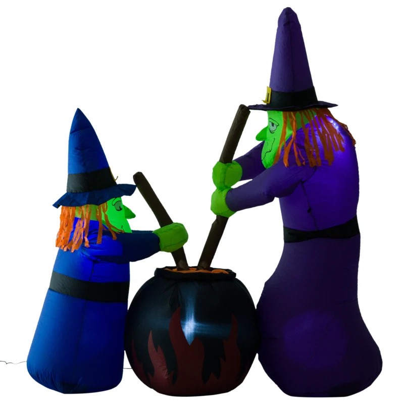 1.8H m Inflatable Witches Halloween Decoration