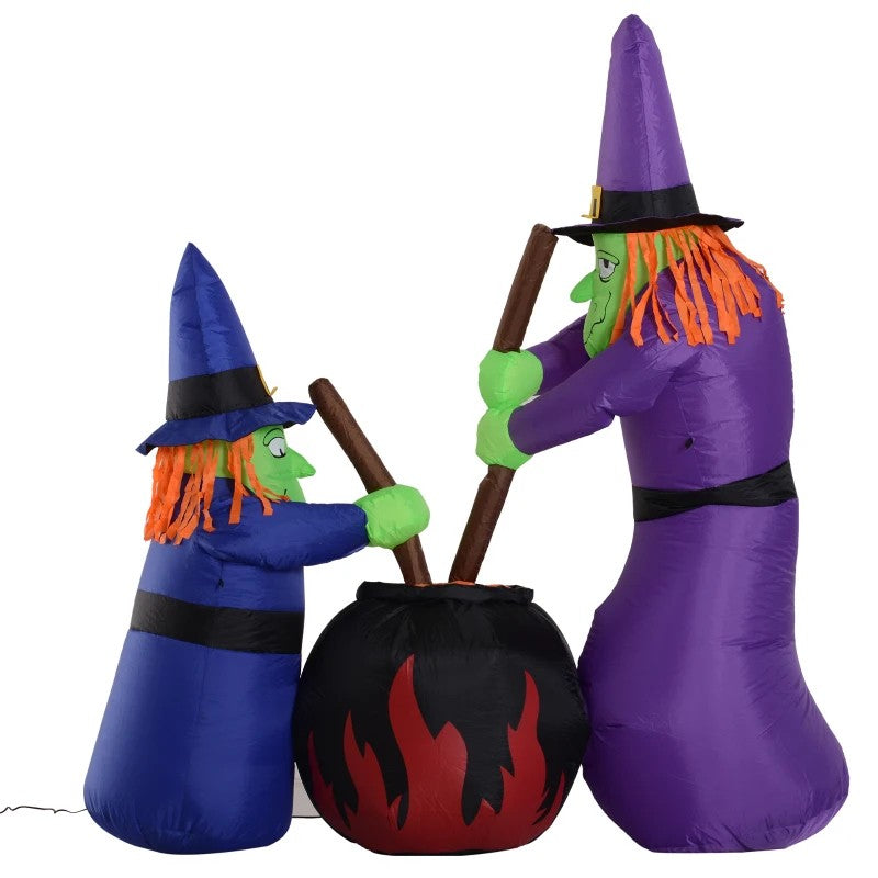 1.8H m Inflatable Witches Halloween Decoration