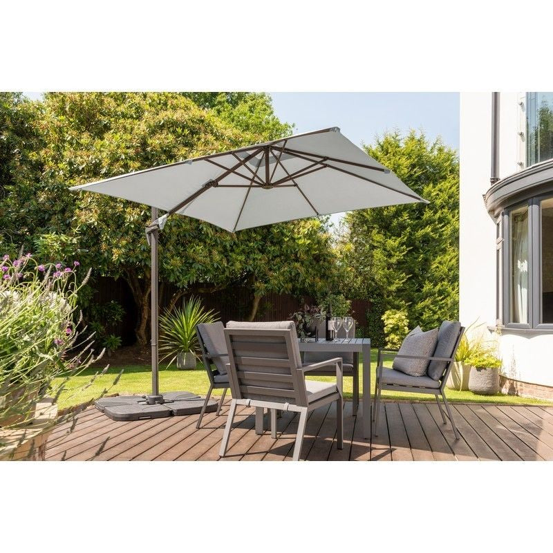 Garden Must Haves Royce Junior Garden Parasol by Garden Must Haves - 2.5 x 2.5M Grey