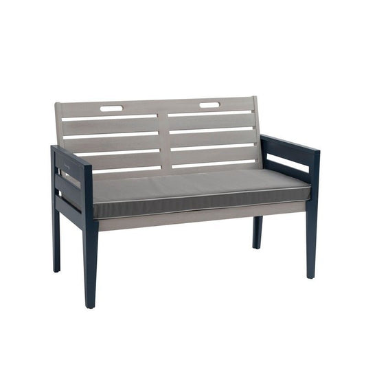 Florenity Galaxy Garden Bench by Florenity Galaxy - 2 Seats Grey Cushions