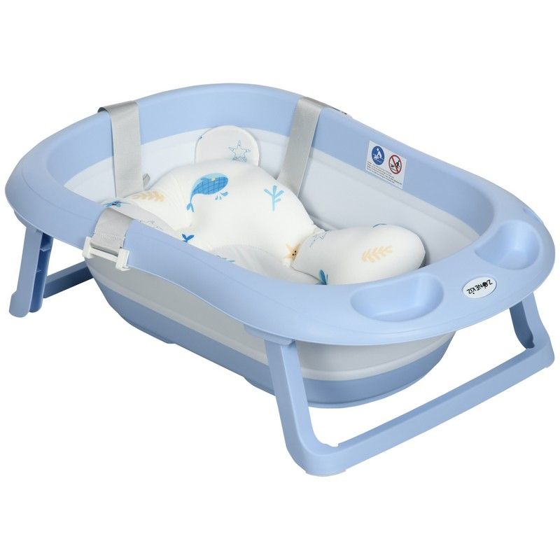 Zonekiz Baby Bathtub With Non-slip Support Legs Blue by Zonekiz