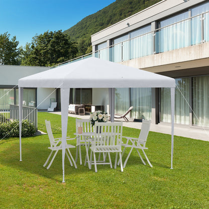 Outsunny 2.7M X 2.7M Garden Gazebo Marquee Party Tent Wedding Canopy Outdoor White