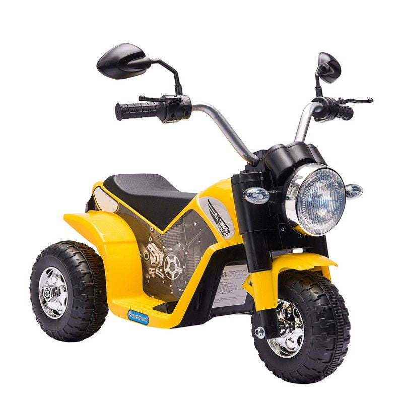 Homcom Homcom Kids 6V Electric Motorcycle Ride-On Toy Battery 18 - 36 Months Yellow