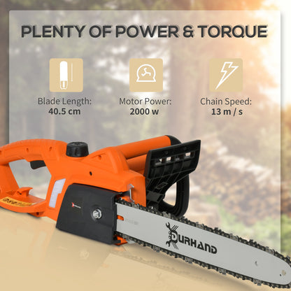 2000W Electric 40cm Chainsaw With Double Brake by Durhand