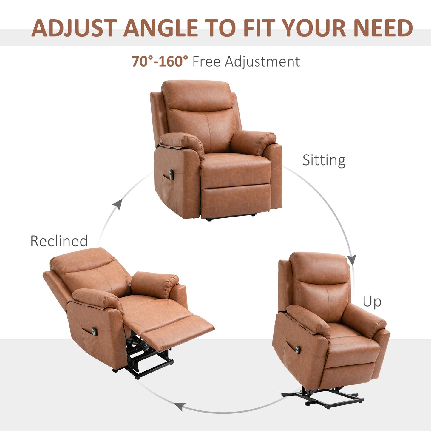 Power Lift Chair Electric Riser Recliner for Elderly