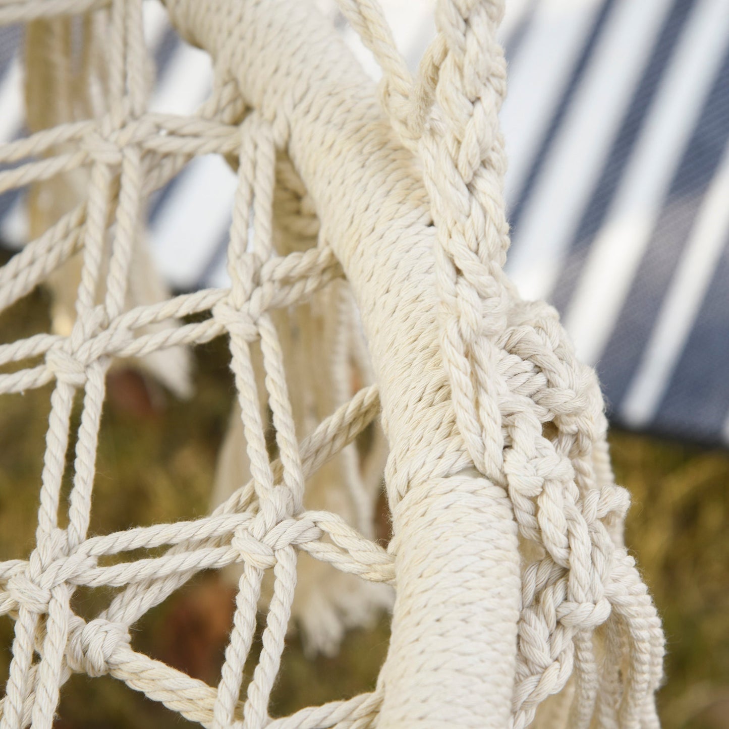 Outdoor Hanging Rope Chair with Cotton Rope