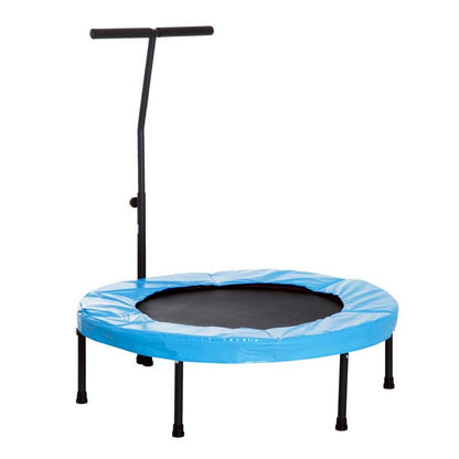 Homcom Homcom Trampoline Rebounder w/ Adjustable Handle for Children and Adults Blue