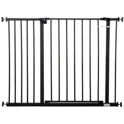 PawHut PawHut Pressure Fitted Pet Dog Safety Gate Metal Fence Extending 76-107cm Wide