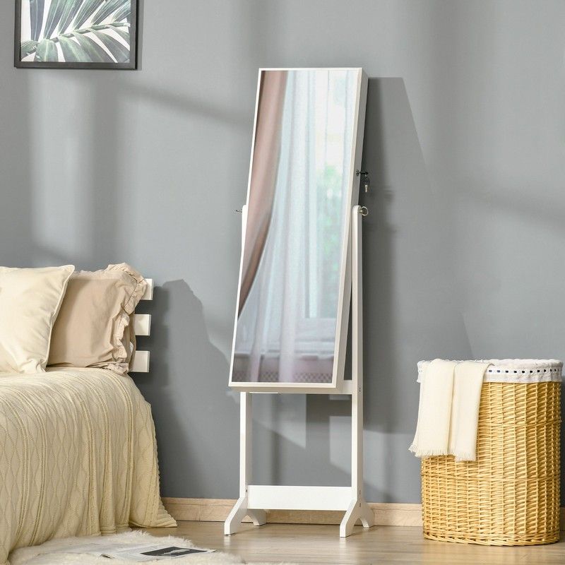 Homcom Homcom Jewellery Cabinet with Full-Length Mirror