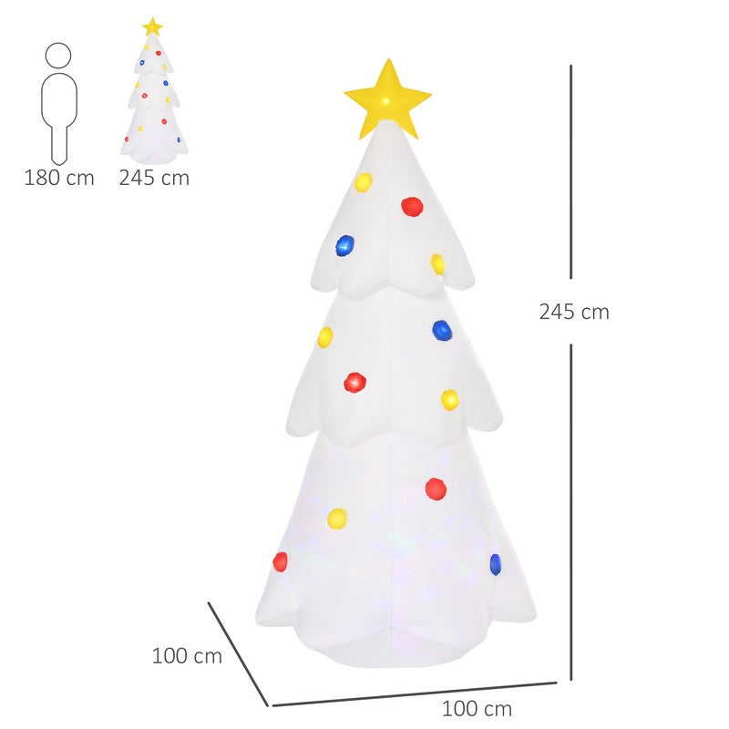 8.2 Foot Christmas Inflatable Tree LED Lighted for Home Indoor Outdoor Decoration