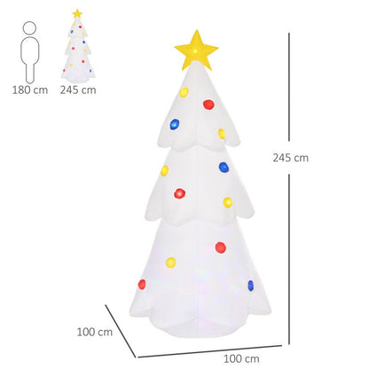 8.2 Foot Christmas Inflatable Tree LED Lighted for Home Indoor Outdoor Decoration