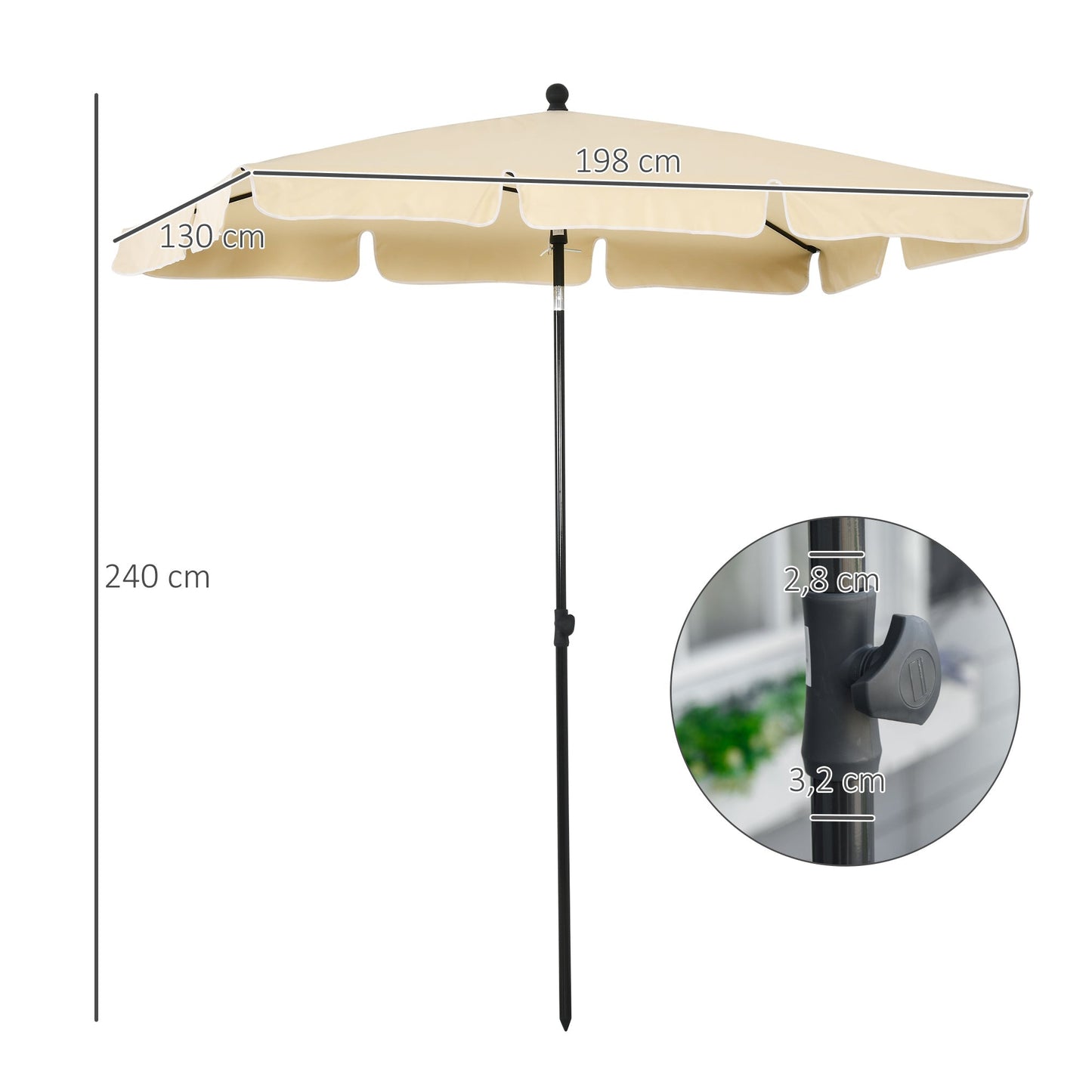 Garden Parasol Umbrella