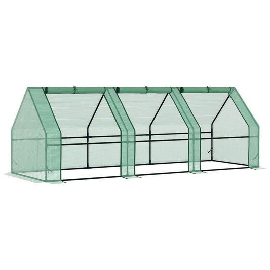 Outsunny Outsunny Polytunnel Greenhouse Steel Frame Xs Size