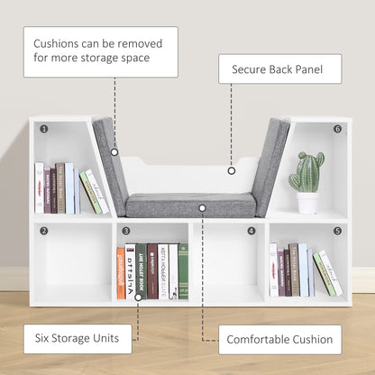 Six-Compartment Bookcase