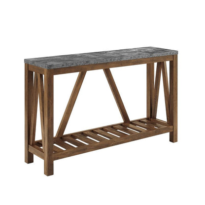 Norfolk Furniture Industrial Console Table Brown And Grey 1 Shelf