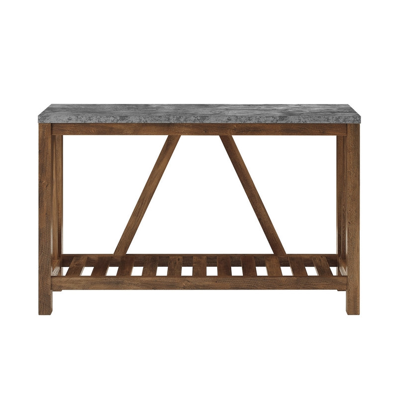 Norfolk Furniture Industrial Console Table Brown And Grey 1 Shelf