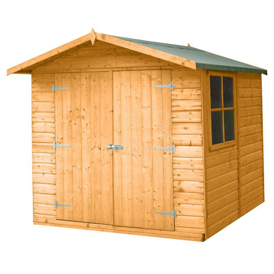 Shire Shire Alderney 6' 11" x 7' 8" Apex Shed - Premium Dip Treated Shiplap