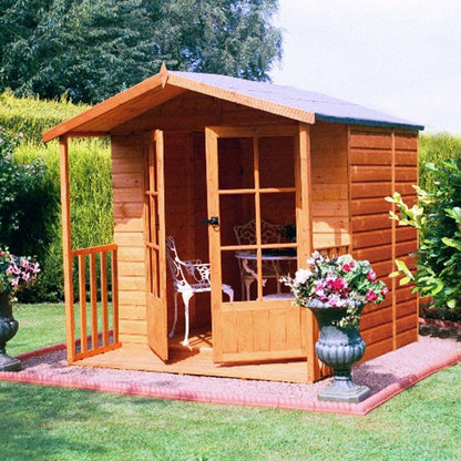 Shire Shire Alnwick 6' 8" x 7' 4" Apex Summerhouse - Premium Dip Treated Shiplap