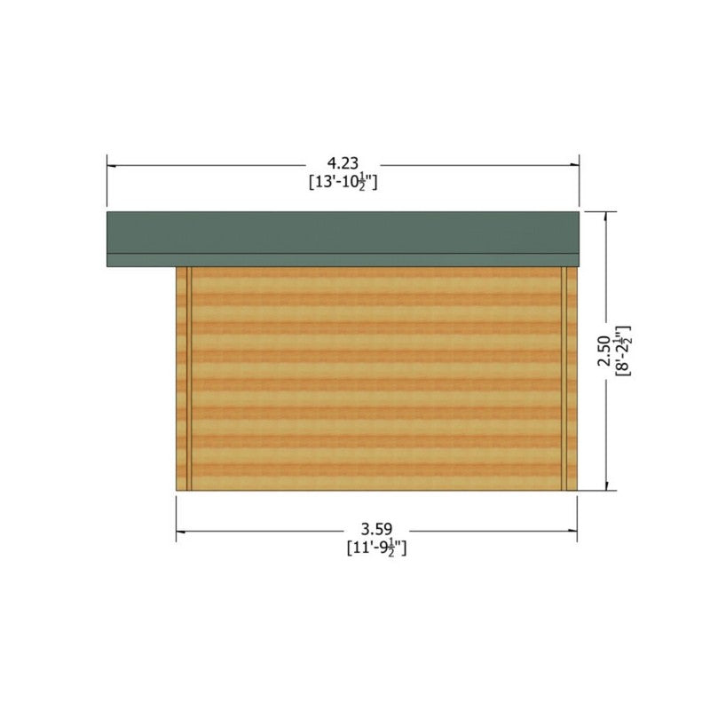 Shire Shire Argyll 11' 9" x 11' 9" Apex Log Cabin - Premium 28mm Cladding Tongue & Groove