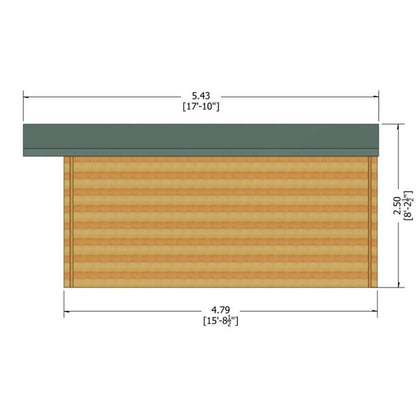 Shire Shire Argyll 11' 9" x 15' 8" Apex Log Cabin - Premium 28mm Cladding Tongue & Groove