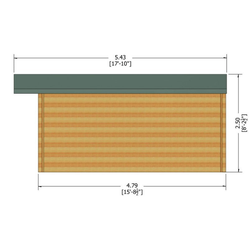 Shire Shire Argyll 11' 9" x 15' 8" Apex Log Cabin - Premium 34mm Cladding Tongue & Groove