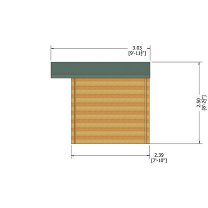 Shire Shire Argyll 13' 8" x 7' 10" Apex Log Cabin - Premium 28mm Cladding Tongue & Groove