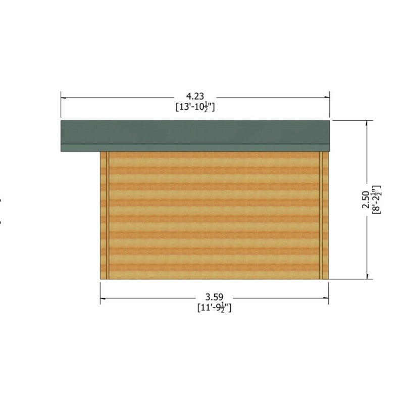 Shire Shire Argyll 15' 8" x 11' 9" Apex Log Cabin - Premium 28mm Cladding Tongue & Groove