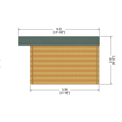 Shire Shire Argyll 15' 8" x 11' 9" Apex Log Cabin - Premium 28mm Cladding Tongue & Groove