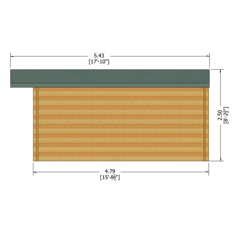 Shire Shire Argyll 15' 8" x 15' 8" Apex Log Cabin - Premium 28mm Cladding Tongue & Groove