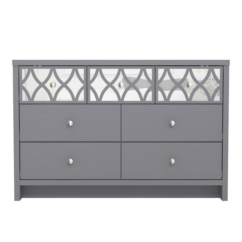 Arianna Large Chest of Drawers Grey 7 Drawers