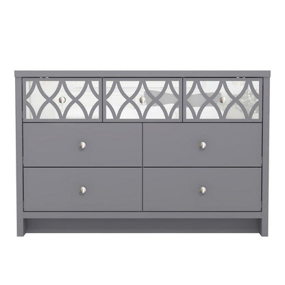 Arianna Large Chest of Drawers Grey 7 Drawers