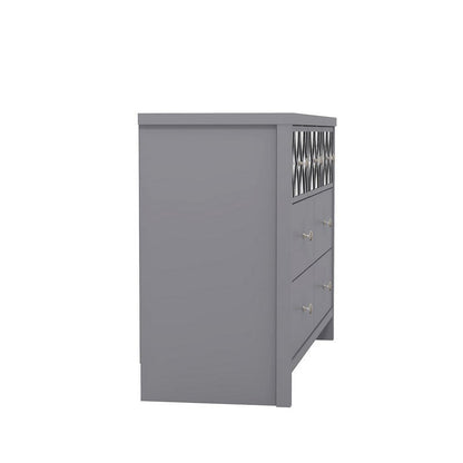 Arianna Large Chest of Drawers Grey 7 Drawers