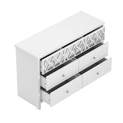 Arianna Large Chest of Drawers White 7 Drawers