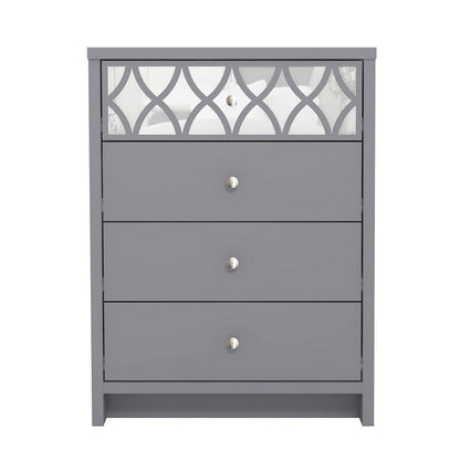 Arianna Chest of Drawers Grey 4 Drawers