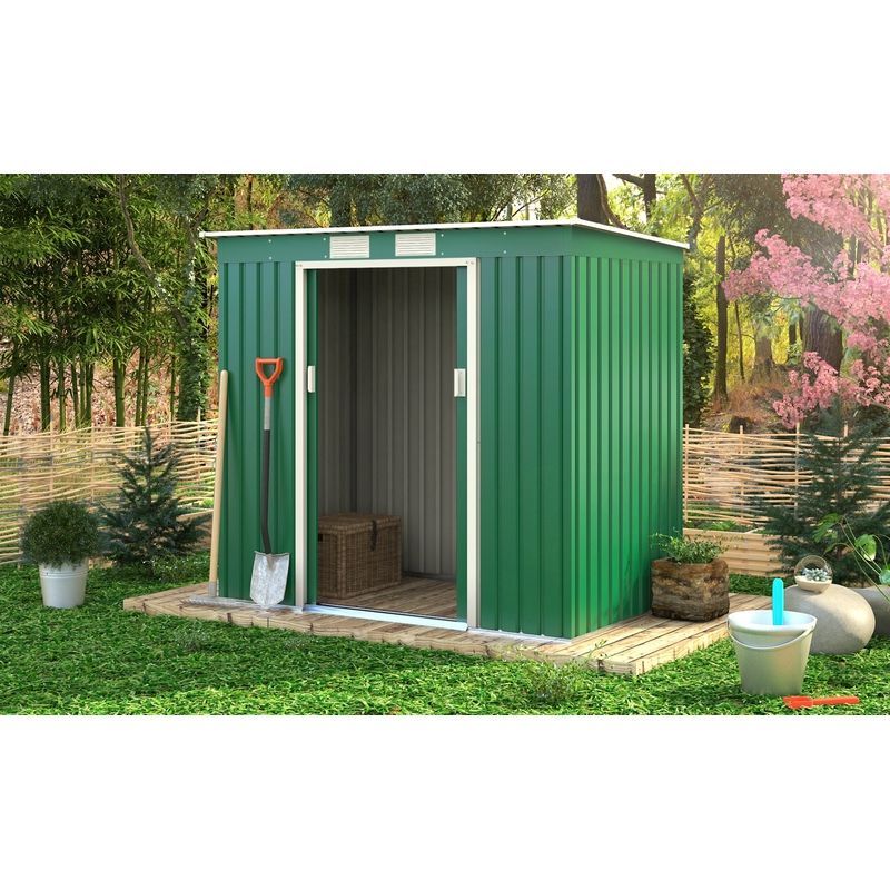 Royalcraft Classic Ascot Garden Metal Shed by Royalcraft - Green 2.1 x 1.3M