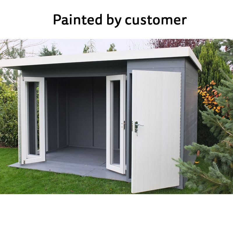 Shire Shire Aster 12' 4" x 8' 5" Pent Summerhouse - Premium Dip Treated Shiplap