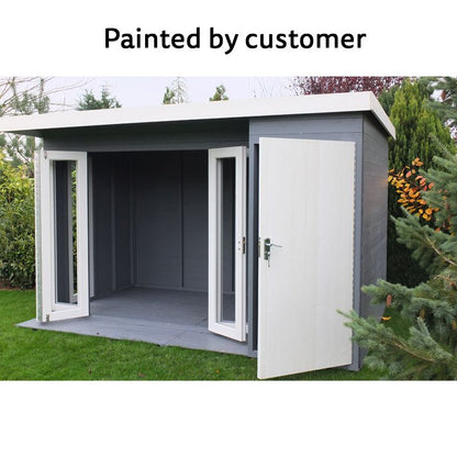 Shire Shire Aster 12' 4" x 8' 5" Pent Summerhouse - Premium Dip Treated Shiplap