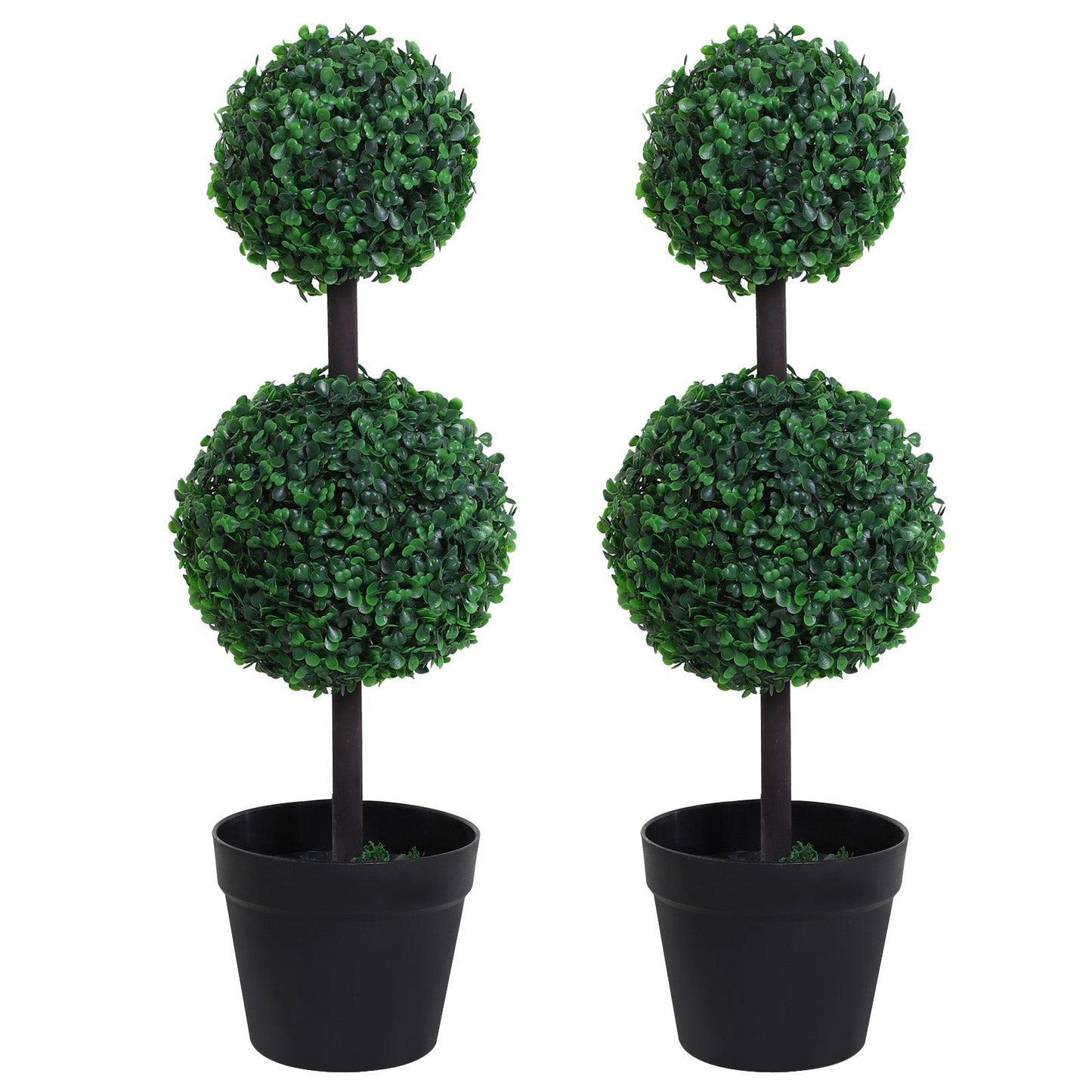 Set of 2 Topiary Tree Plant