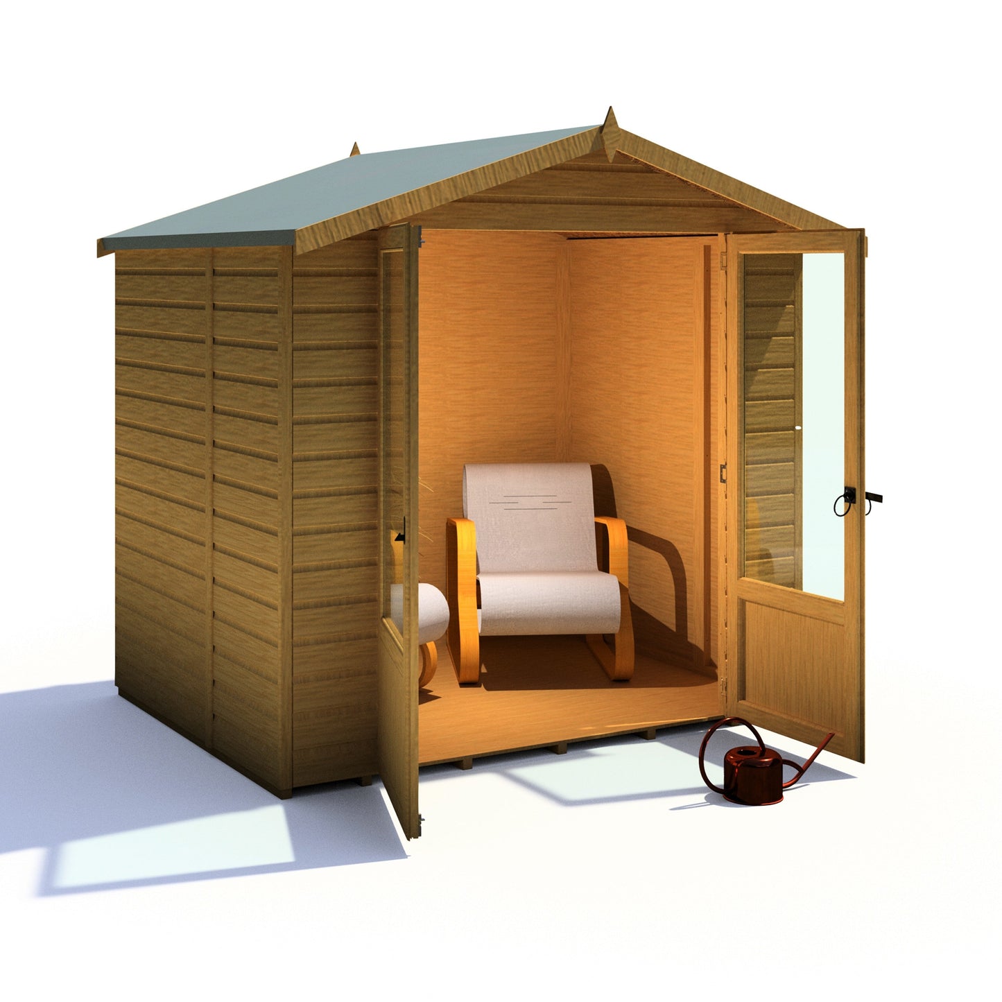 Shire Avance 6' 8" x 6' 3" Apex Summerhouse - Premium Dip Treated Shiplap