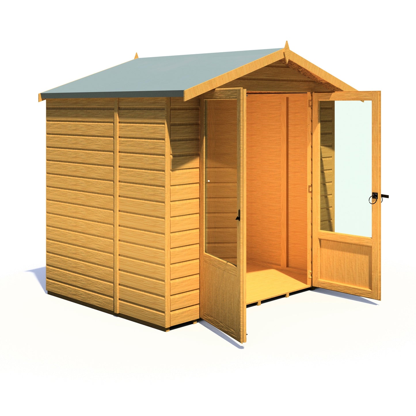 Shire Avance 6' 8" x 6' 3" Apex Summerhouse - Premium Dip Treated Shiplap